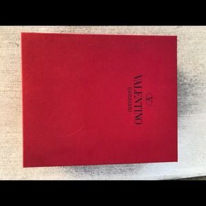 Empty Valentino shoe box
